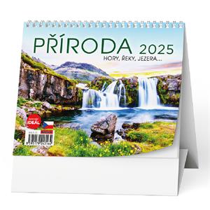 Desk Calendar 2025 IDEAL - Nature, mountains, rivers, lakes…