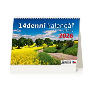 Desk calendar 2026 - 14-day calendar with quotes