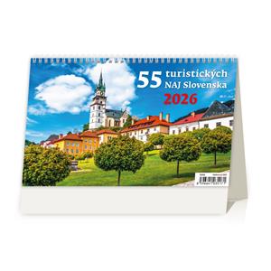 Desk Calendar 2026 - 55 Tourist Attractions of Slovakia