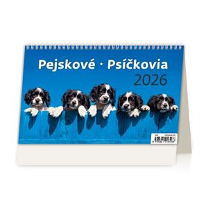 Desk calendar 2026 - Dogs