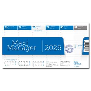Desk calendar 2026 - Maximanager blue