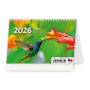 Desk calendar 2026 - MINI 14-day calendar