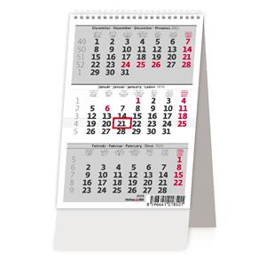 Desk calendar 2026 - MINI three-month calendar CZ/SK