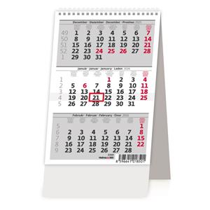 Desk calendar 2026 - MINI three-month calendar SK/CZ