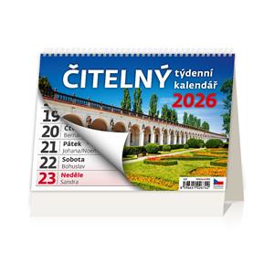 Desk Calendar 2026 - Readable Weekly Calendar