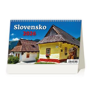 Desk Calendar 2026 - Slovakia