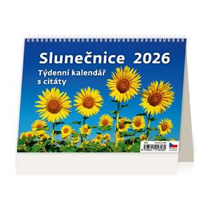 Desk calendar 2026 - Sunflowers