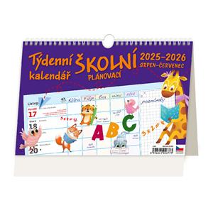 Desk calendar 2026 - Weekly SCHOOL planning calendar with hook