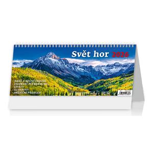Desk calendar 2026 - World of mountains