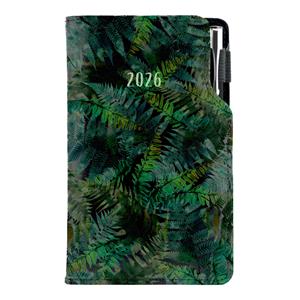 Diář DESIGN weekly pocket 2026 PL - black - Fern