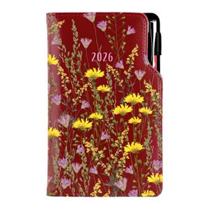 Diář DESIGN weekly pocket 2026 PL- blue - Meadow