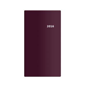 Diary 2016 pocket - Torino fortnightly - bordeaux red