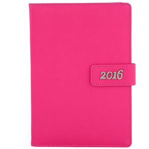 Diary Briliant weekly A5 2016 Polish - pink