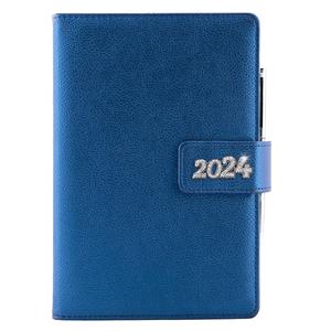 Diary BRILIANT weekly A5 2024 Polish - dark blue