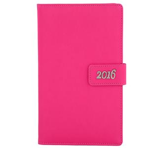 Diary Briliant weekly pocket 2016 Polish - pink