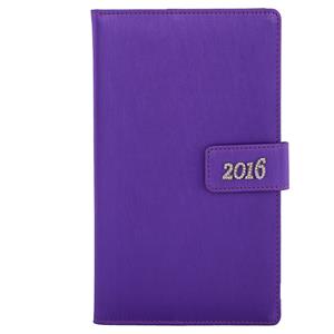 Diary Briliant weekly pocket 2016 Polish - violet