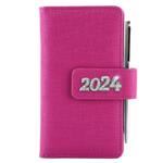 Diary BRILIANT weekly pocket 2024 Polish - pink