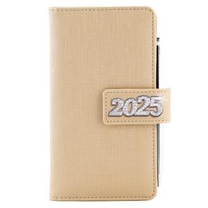 Diary BRILIANT weekly pocket 2025 Polish - gold