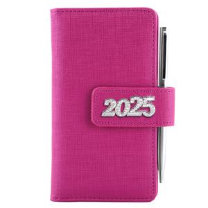 Diary BRILIANT weekly pocket 2025 Polish - pink
