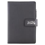 Diary BRILLIANT daily A5 2024 Slovak - black