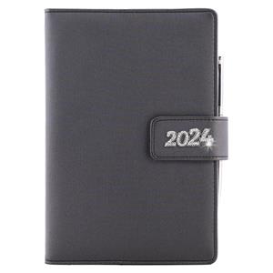 Diary BRILLIANT weekly A5 2024 Slovak - black