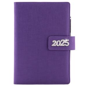 Diary BRILLIANT weekly A5 2025 Slovak - violet
