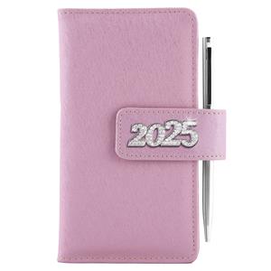 Diary BRILLIANT weekly pocket 2025 Slovak - light pink