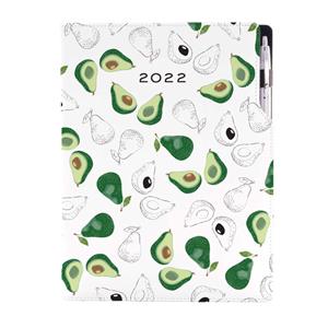 Diary DESIGN daily A4 2022 - Avocado