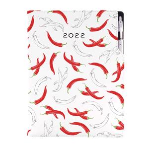 Diary DESIGN daily A4 2022 - Chilli