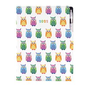 Diary DESIGN daily A4 2022 - Owl