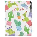 Diary DESIGN daily A4 2024 - Cactus