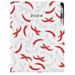 Diary DESIGN daily A4 2024 - Chilli