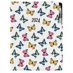 Diary DESIGN daily A4 2024 - Color Butterfly