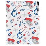 Diary DESIGN daily A4 2024 - Doctor