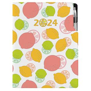 Diary DESIGN daily A4 2024 - Lemon