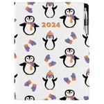 Diary DESIGN daily A4 2024 - Penguin