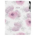 Diary DESIGN daily A4 2024 - Peony