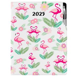 Diary DESIGN daily A4 2025 PL - Flamingo