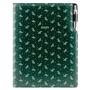 Diary DESIGN daily A4 2025 PL - green - branches