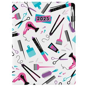 Diary DESIGN daily A4 2025 PL - Hairdresser