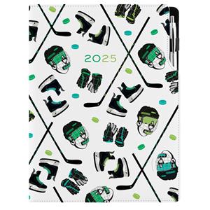 Diary DESIGN daily A4 2025 PL - Hockey