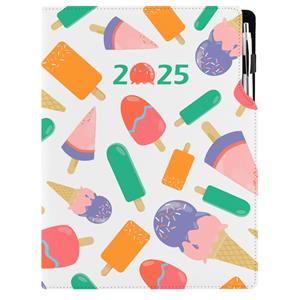 Diary DESIGN daily A4 2025 PL - Ice lollies