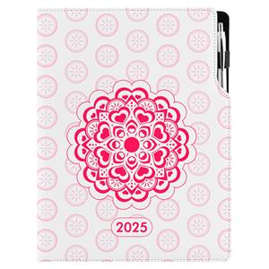 Diary DESIGN daily A4 2025 PL - Mandala red