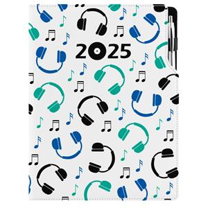 Diary DESIGN daily A4 2025 PL - Music