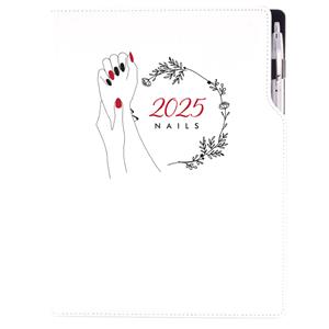 Diary DESIGN daily A4 2025 PL - Nails