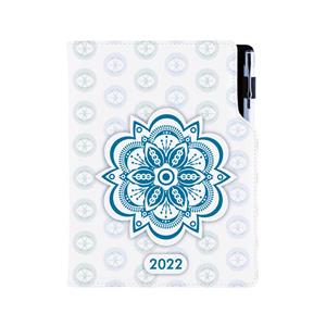 Diary DESIGN daily A5 2022 CZ - Mandala blue
