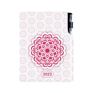 Diary DESIGN daily A5 2022 CZ - Mandala red