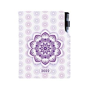 Diary DESIGN daily A5 2022 CZ - Mandala violet