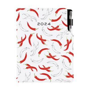 Diary DESIGN daily A5 2024 CZ - Chilli