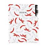 Diary DESIGN daily A5 2024 CZ - Chilli